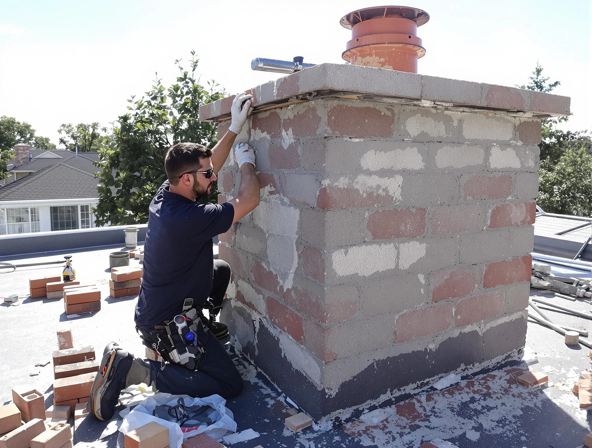 Advanced chimney repair process by Cedar Hills Chimney Sweep in Cedar Hills, UT