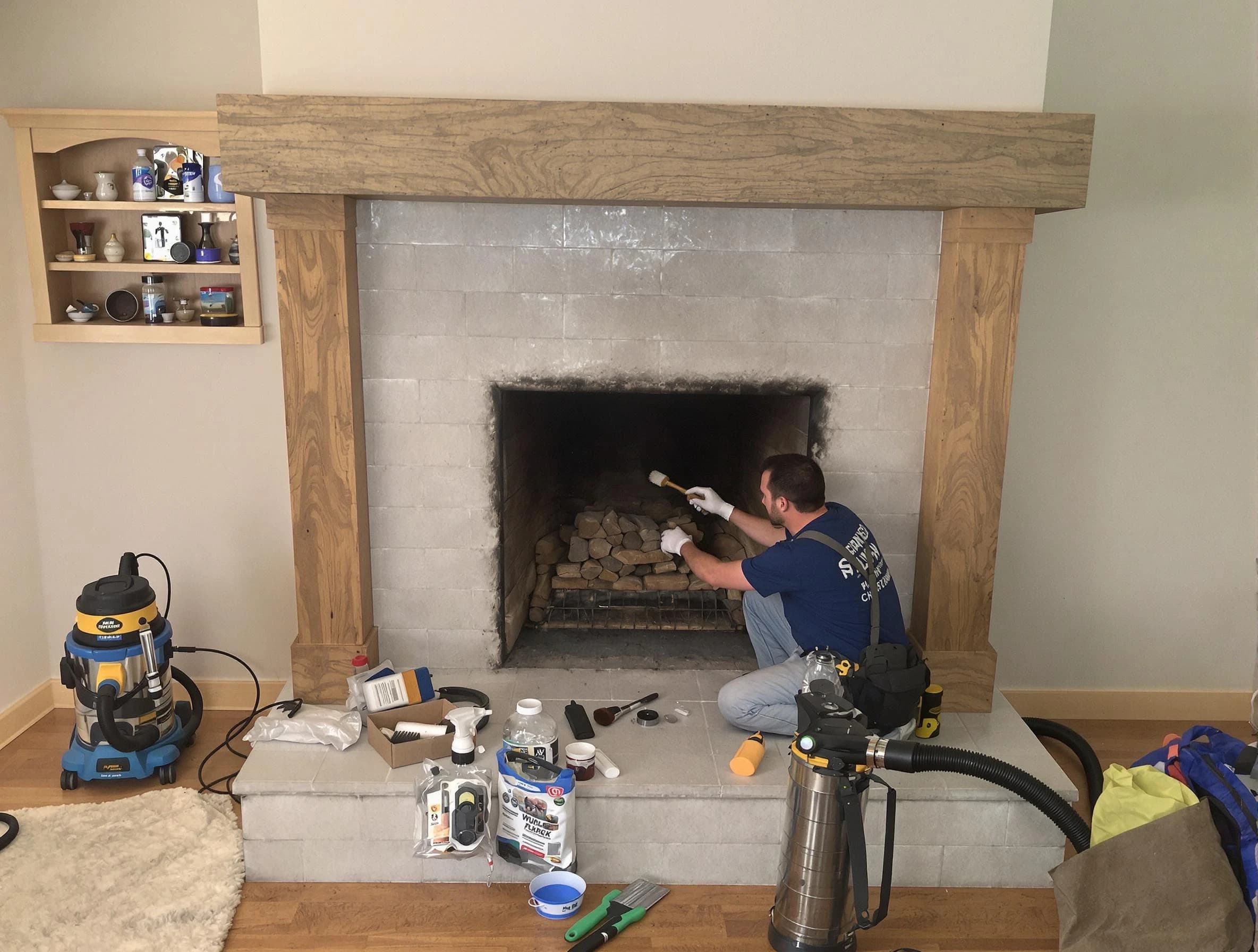 Detailed creosote removal process by Cedar Hills Chimney Sweep in Cedar Hills, UT
