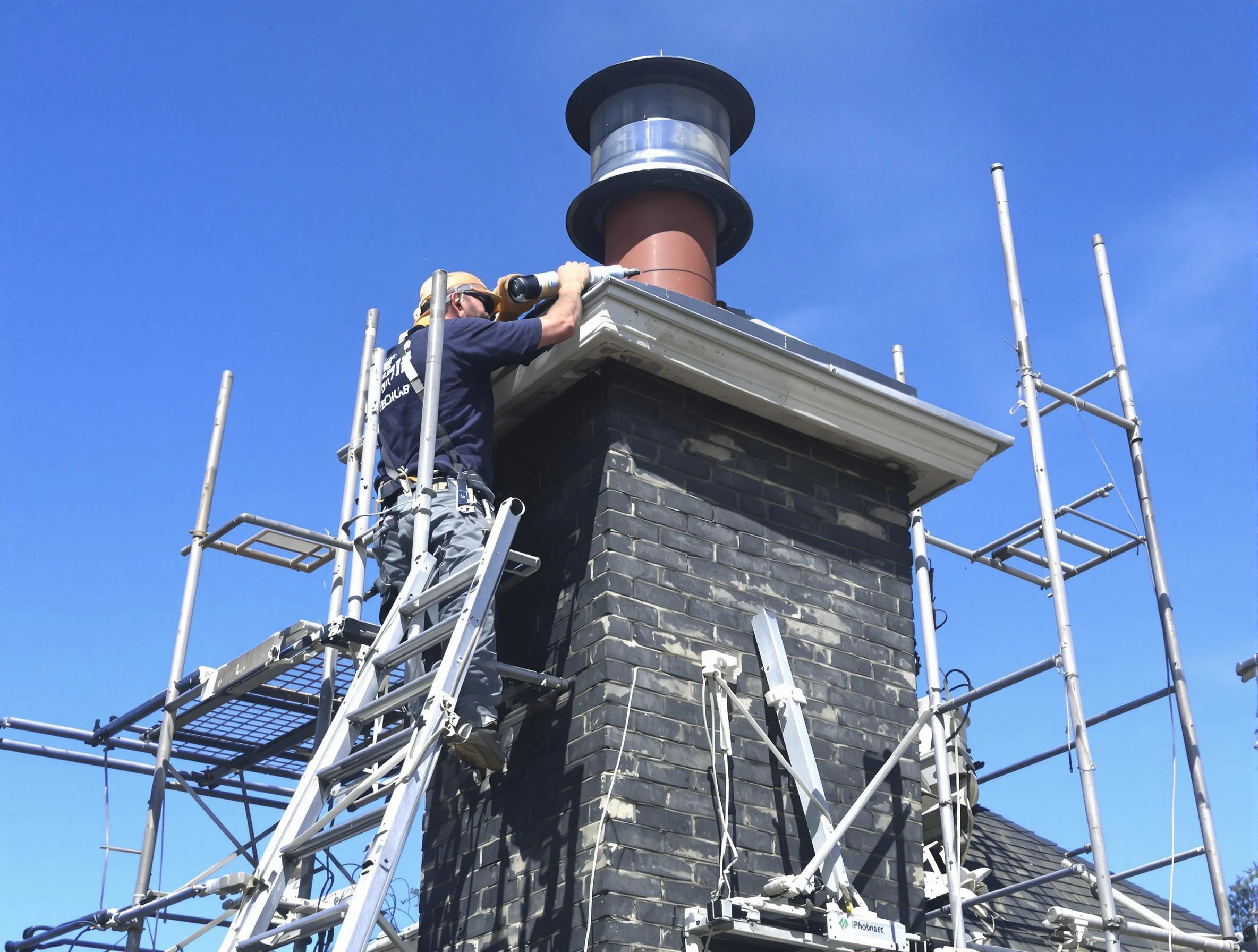 Sturdy chimney crown finished by Cedar Hills Chimney Sweep in Cedar Hills, UT