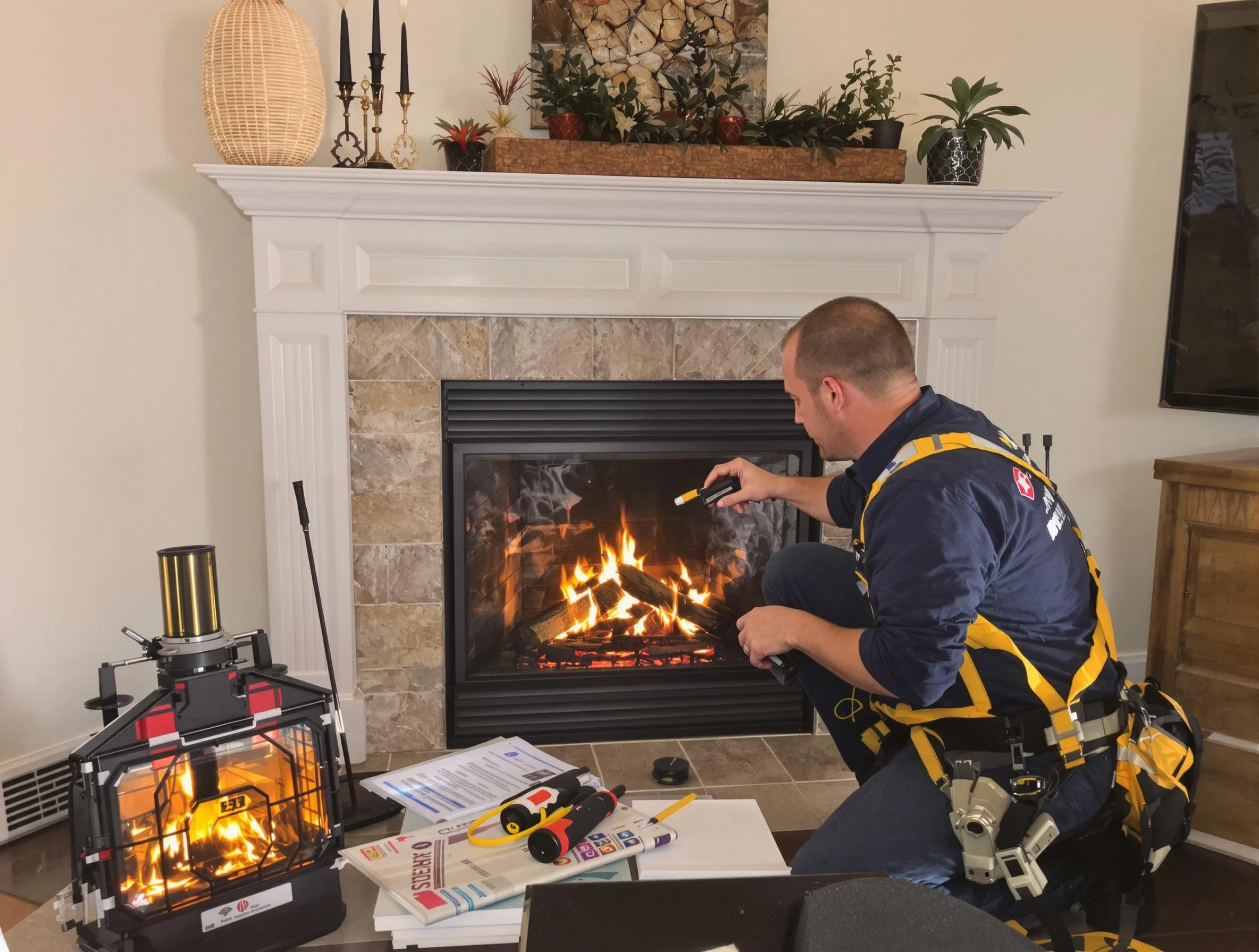 Safety-focused fireplace inspection by Cedar Hills Chimney Sweep in Cedar Hills, UT